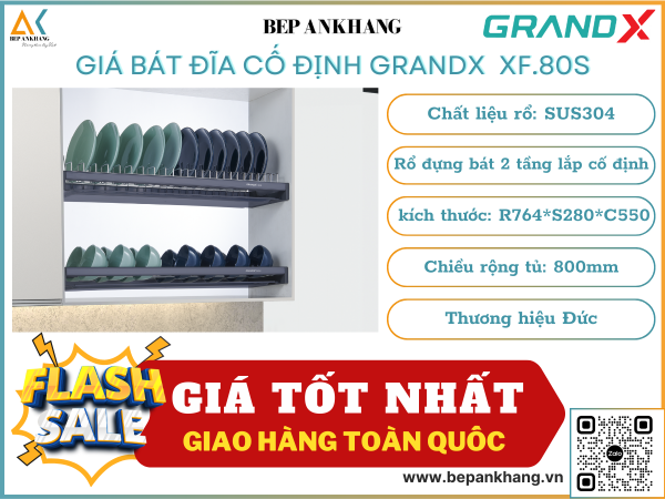 Giá bát đĩa cố định Grand X XF.80S - 800mm